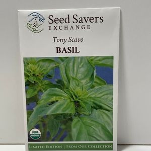 Organic Tony Scavo Basil Heirloom Open-Pollianted Seeds