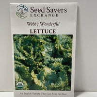 Thumbnail for Organic Webb's Wonderful Lettuce Heirloom Open-Pollinated Seeds