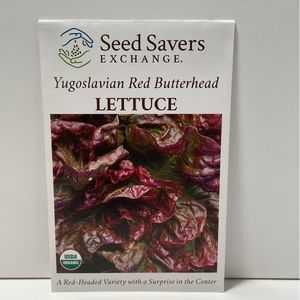 Organic Yugoslavian Red Lettuce Open-Pollinated Seeds